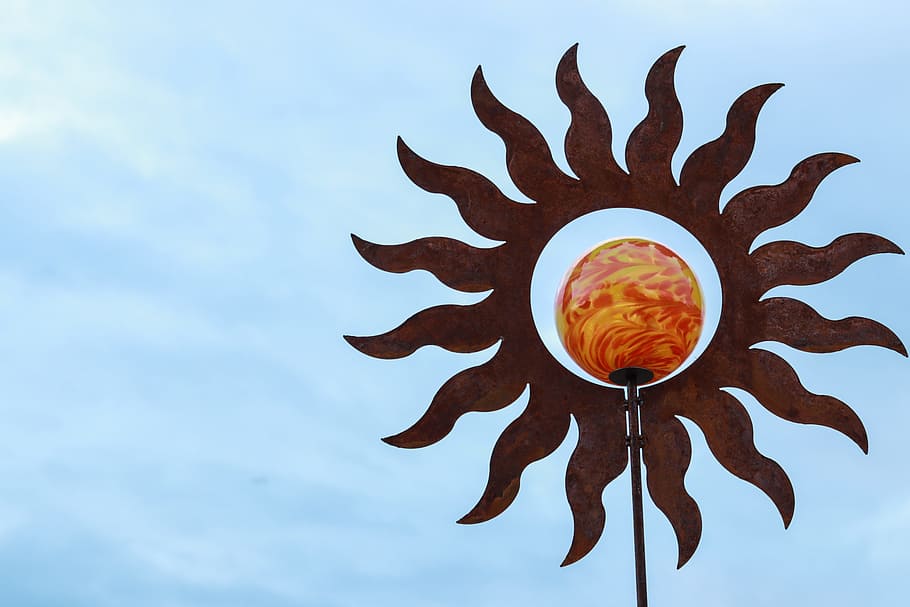 Sun, Deco, Artificial, Decoration, garden, friendly, decorative HD wallpaper