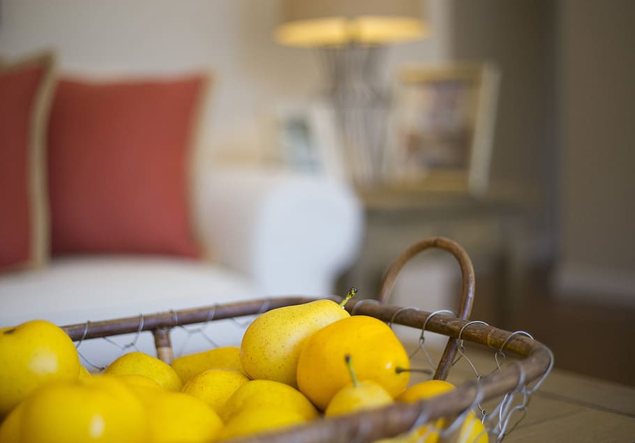 pears, basket, wood, table, spring, fruit, cooking, kitchen HD wallpaper