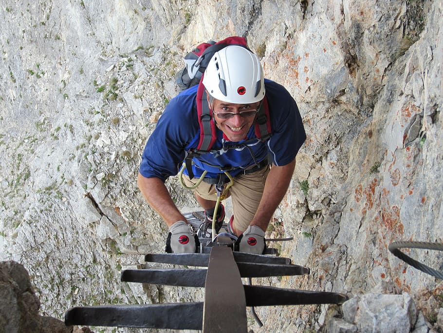 mountain, climb, alpine, rock, courageous, men, outdoors, equipment HD wallpaper