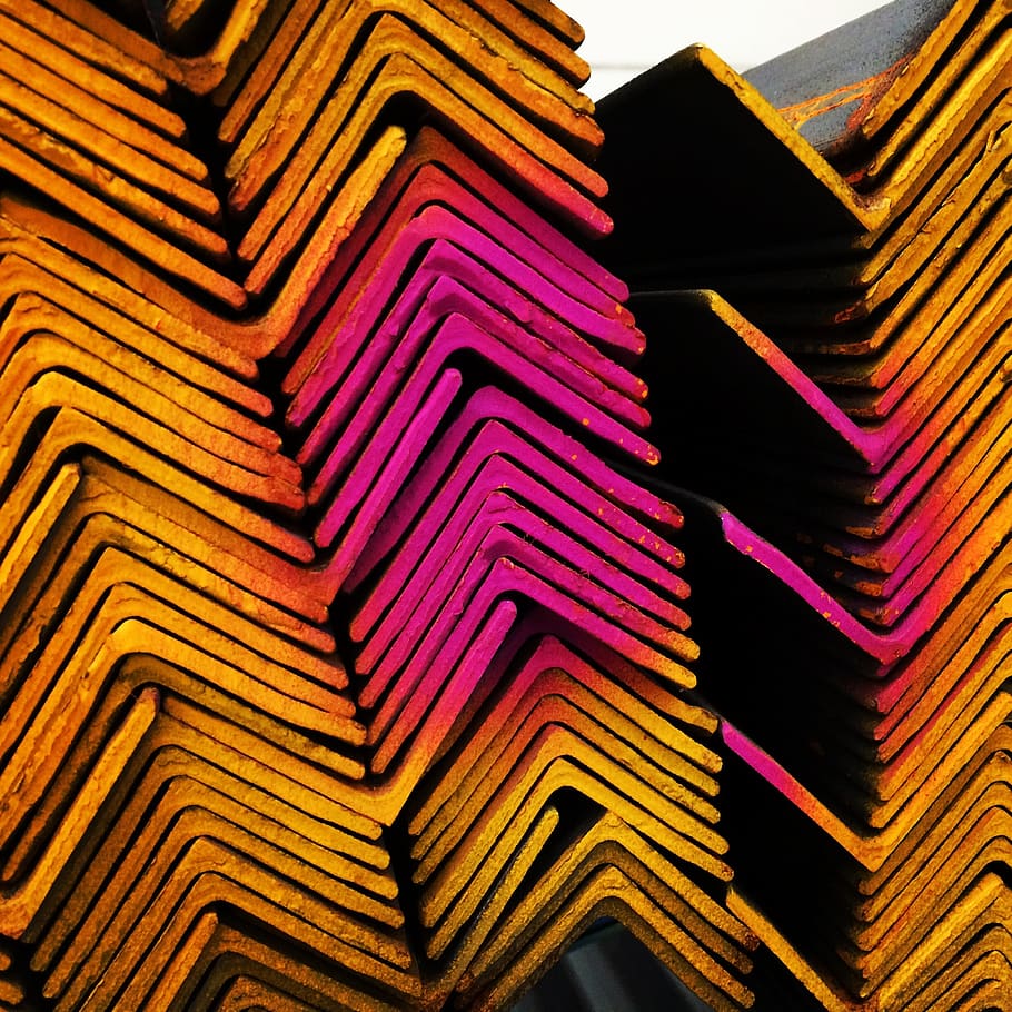 steal, metal, pattern, low angle view, architecture, no people HD wallpaper