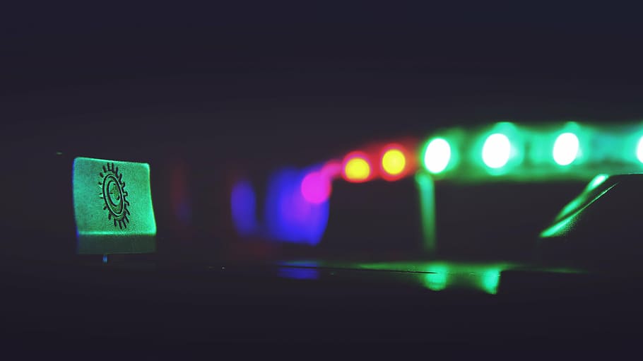 abstract, blur, bright, color, colorful, dark, evening, illuminated HD wallpaper