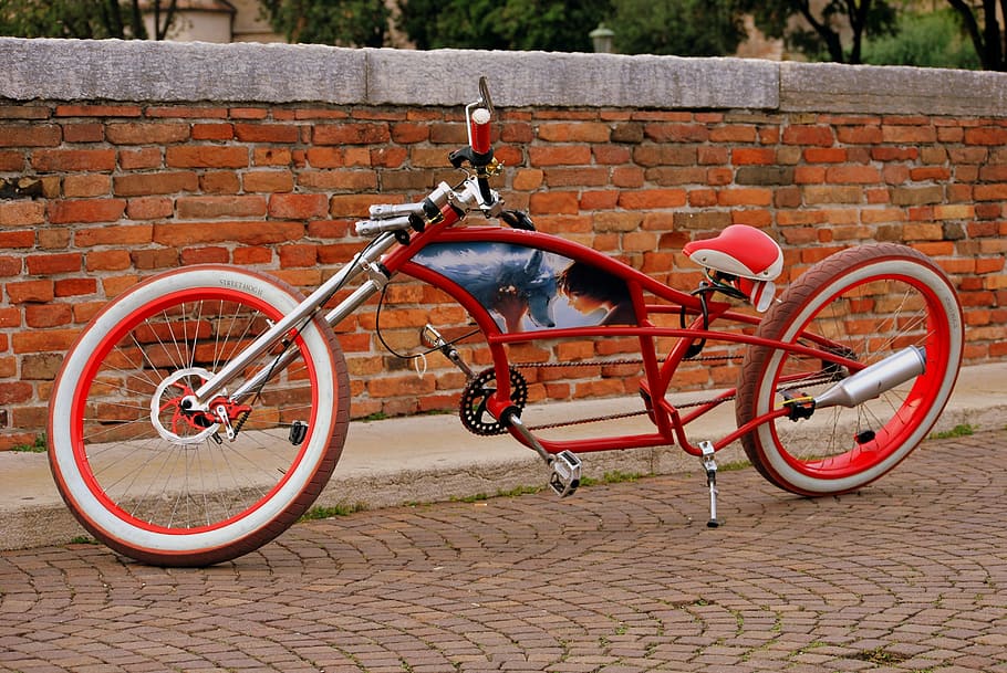 bicycle, strangeness, eccentric, wheels, pedals, elongated HD wallpaper