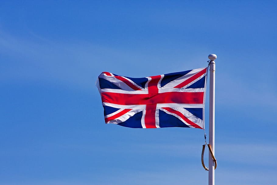Union Jack Flag With Pole British
