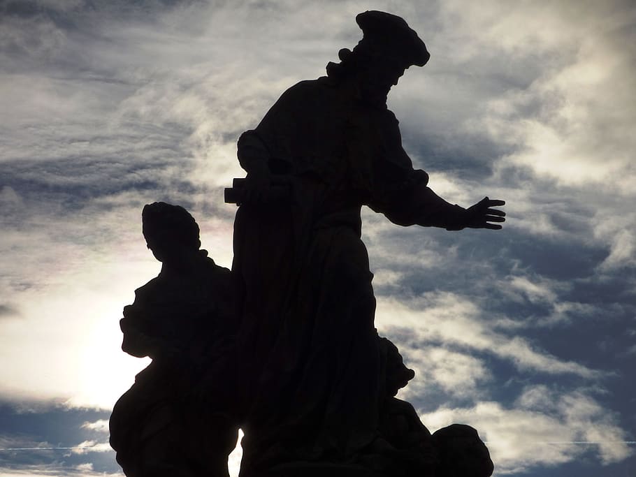 Sculpture, Shadow, Character, Sky, the hand, teach, instruct HD wallpaper