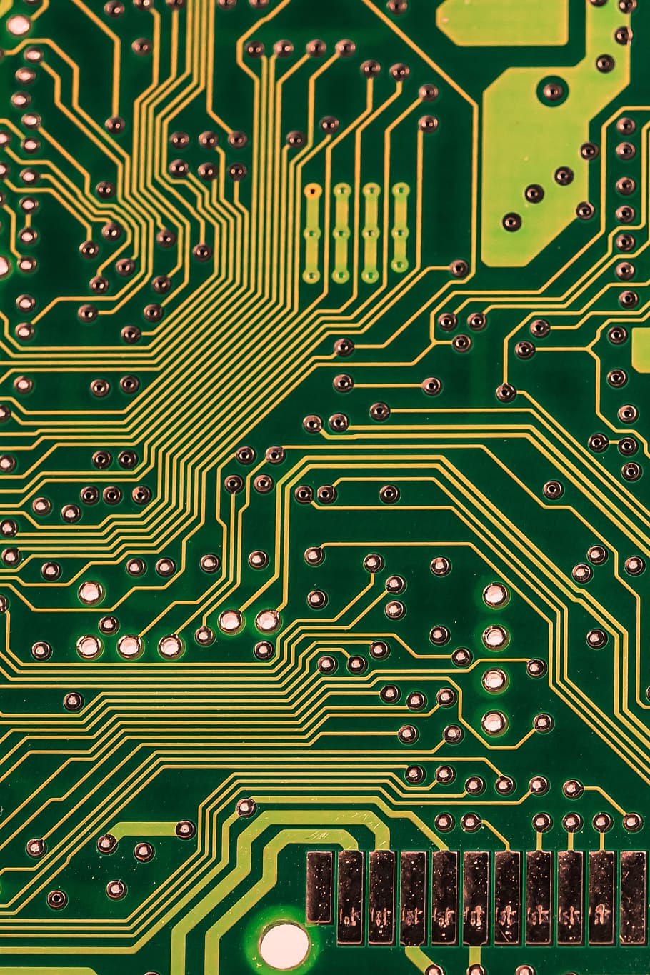 green and black circuit board, computer, chip, data processing, HD wallpaper