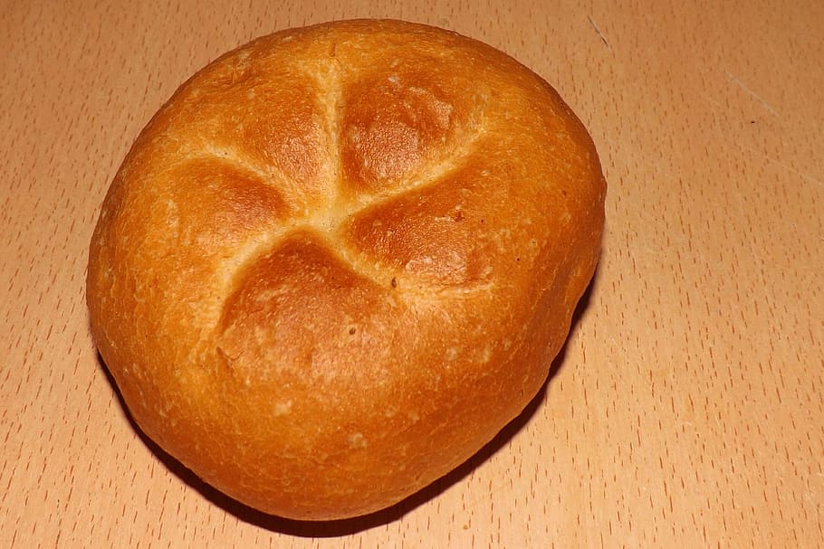 Roll, Kaiser, Bun, Bake, Baker, Eat, Food, kaiser bun, bread HD wallpaper