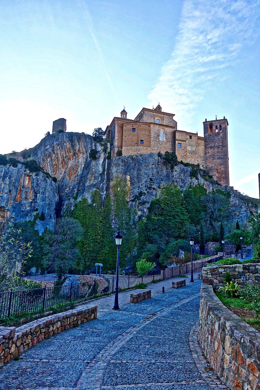 Citadel, Castle, Alquezar, View, historic, buildings, scenic