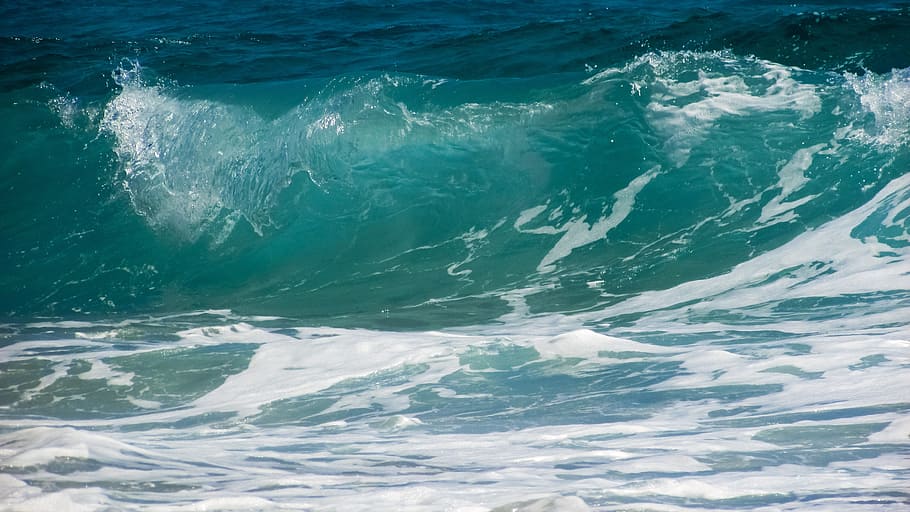 Wave, Bubbles, Foam, Spray, Energy, water, splash, liquid, sea HD wallpaper