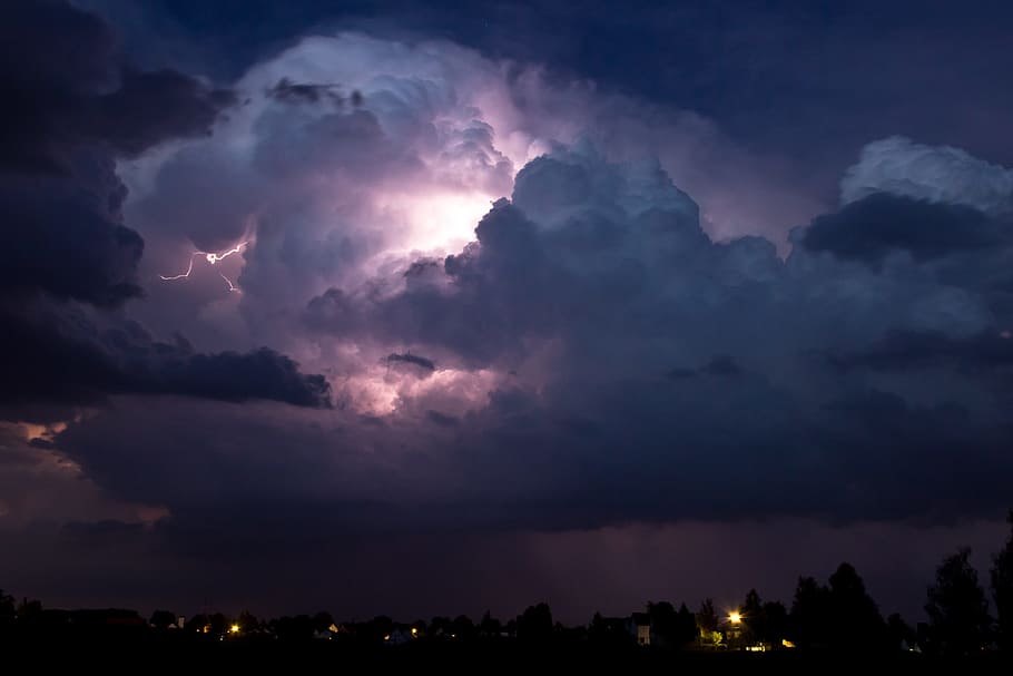 cumulonimbus, storm hunting, meteorology, thunderstorm, cumulus clouds, HD wallpaper