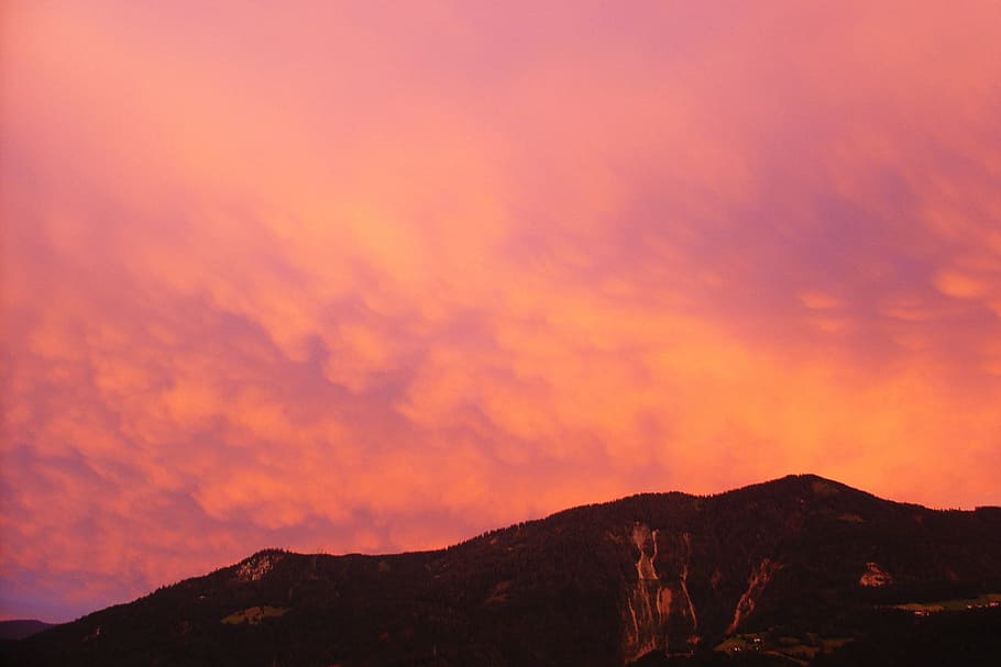 Sky, Forward, Clouds, Sunset, evening sky, weather mood, atmosphere HD wallpaper