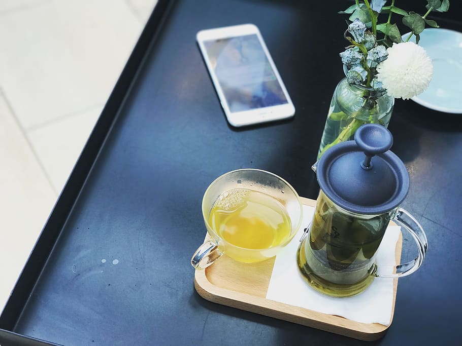 tea, mobile, iphone, mobile phone, plant, life, lifestyle, afternoon tea HD wallpaper