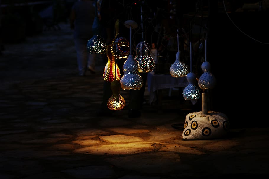 folk, dark, light, art, travel, outdoor, lamp, illuminated HD wallpaper