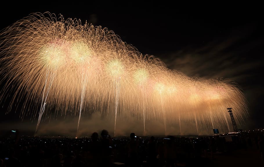 photograph of fireworks at night, pyrotechnics, celebration HD wallpaper