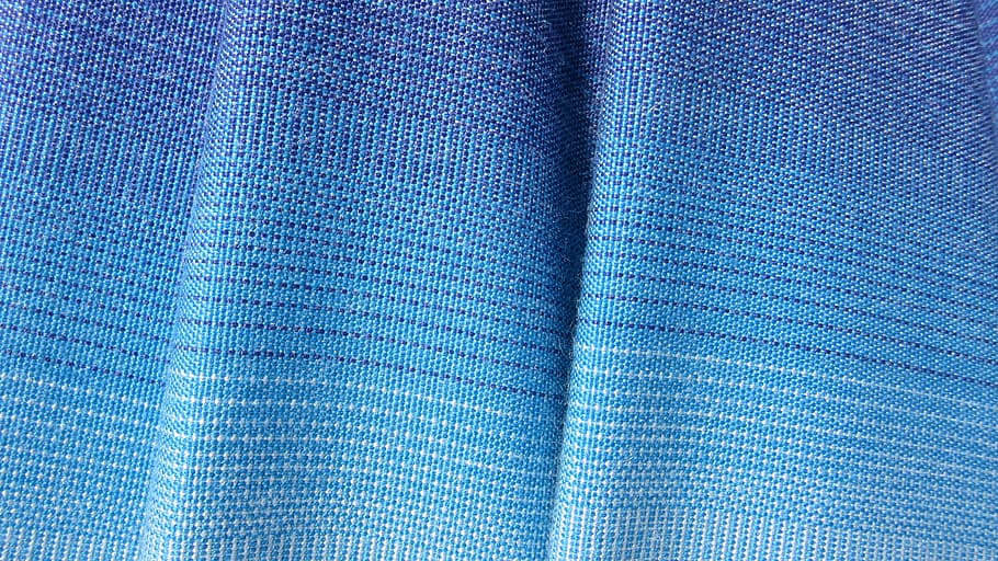 fabric, fold, stripes, blue, blautöne, tissue, parasol, texture HD wallpaper