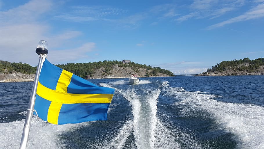 boat, archipelago, sea, pleasure boat, sweden, the stockholm archipelago, HD wallpaper