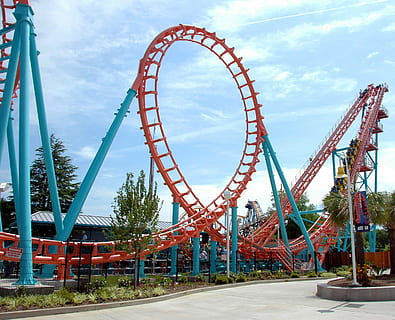 Roller Coaster, Ride, Fun, Amusement, park, entertainment, thrill HD wallpaper