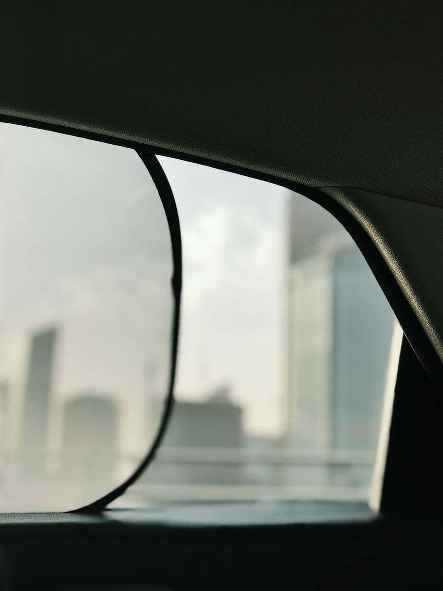black vehicle window sunshade, vehicle opened quarter glass, car HD wallpaper