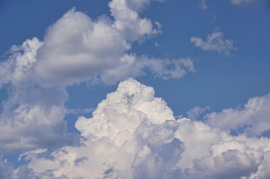 clouds, sky, blue, clouds form, cloud - sky, nature, beauty in nature HD wallpaper