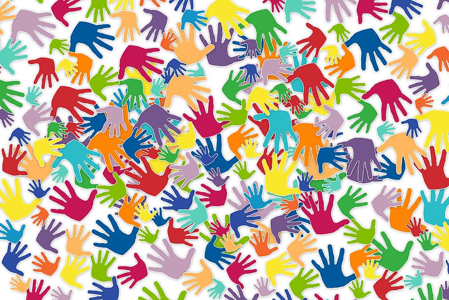 human hands digital wallpaper, volunteers, voluntary, wrap, protect, HD wallpaper