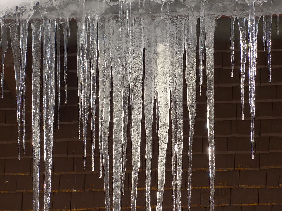 closeup photo of icicle, Ice, Cold, Frost, Frosty, Winter, hauswand HD wallpaper
