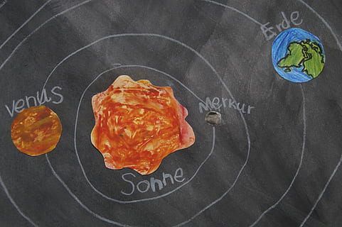 solar system sketch, Planet, Chalk, Drawing, Celestial Body HD wallpaper