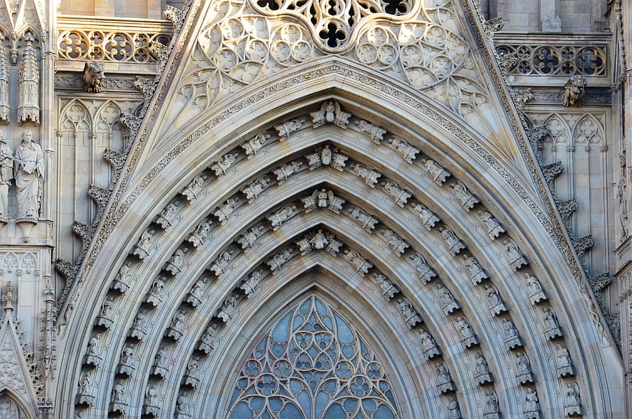 Barcelona, Cathedral, Places Of Interest, spain, sagrada familia, HD wallpaper