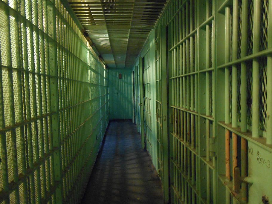 untitled, jail cells, penitentiary, police, crime, law, arrest