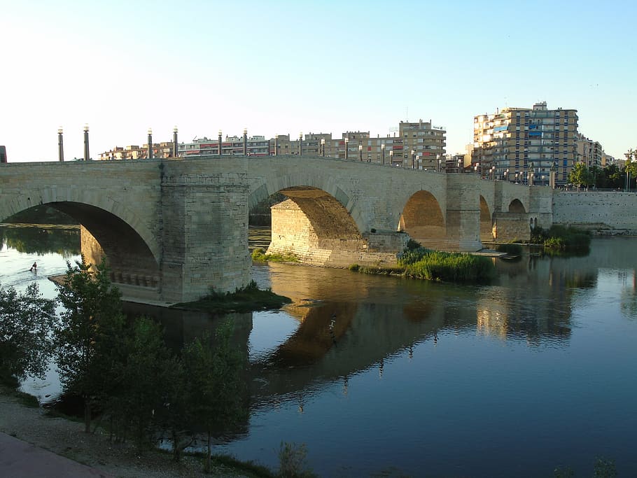 bridge, river, water, landscape, arc, sunset, rome, bridge - Man Made Structure HD wallpaper