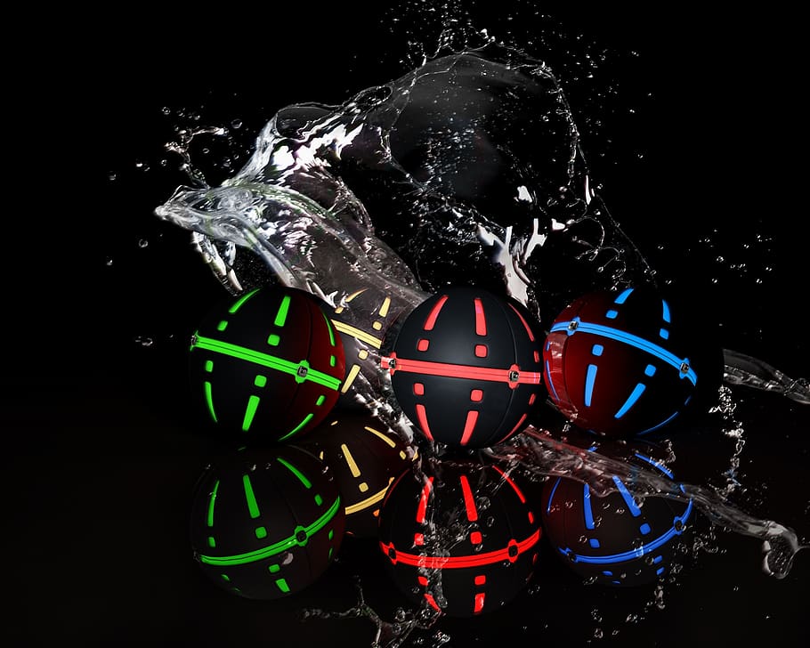 ball, deco, graphic, background, spherical, color, colorful HD wallpaper