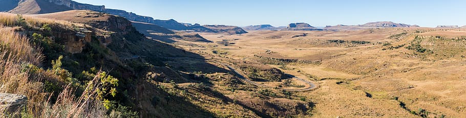 drakensberg, landscape, south africa, drakensberg mountains, HD wallpaper