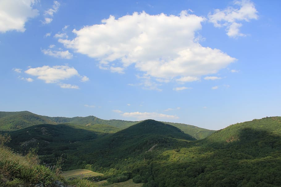 Cloud, Shadow, Landscape, Hill, scenics, nature, sky, tranquil scene HD wallpaper
