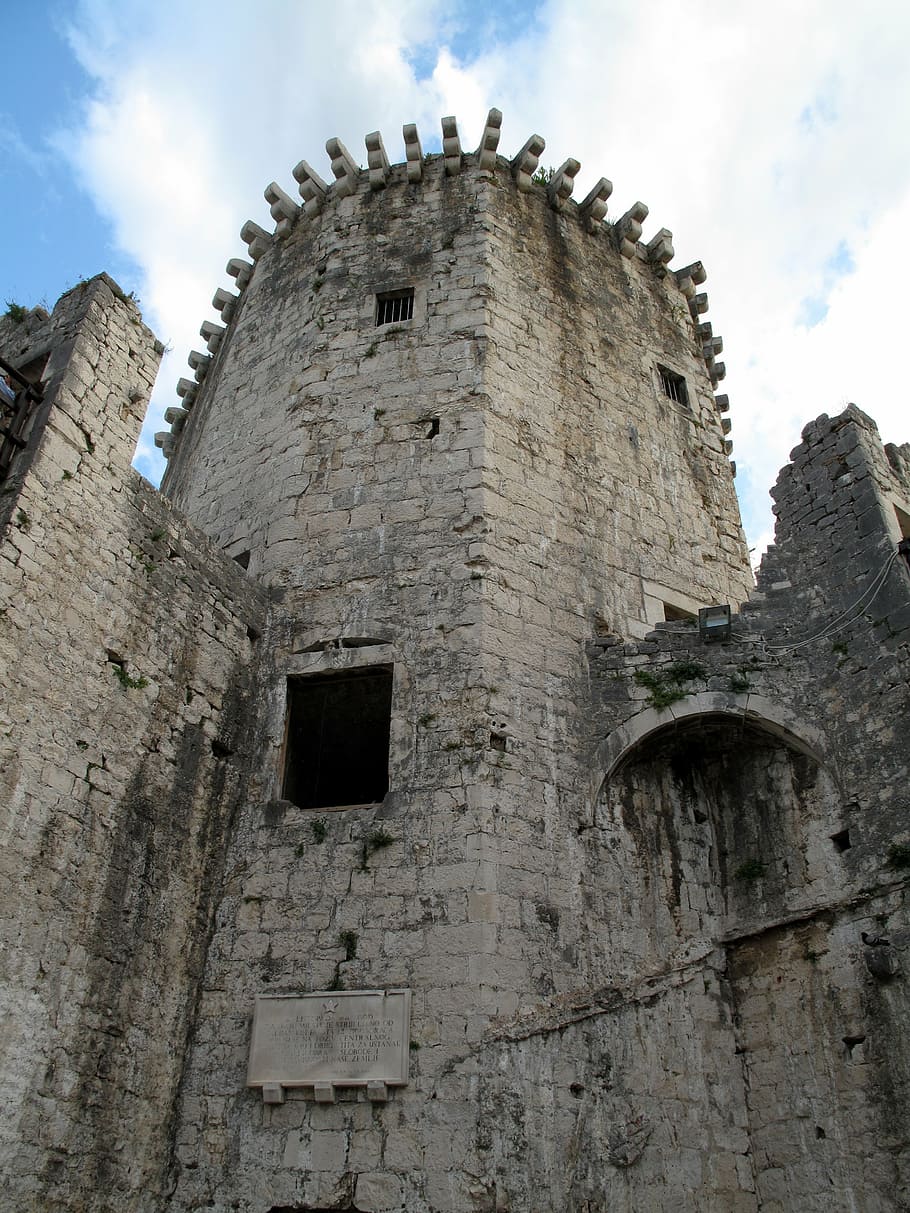 tower, trogir, croatia, old, town, unesco, dalmatia, architecture HD wallpaper