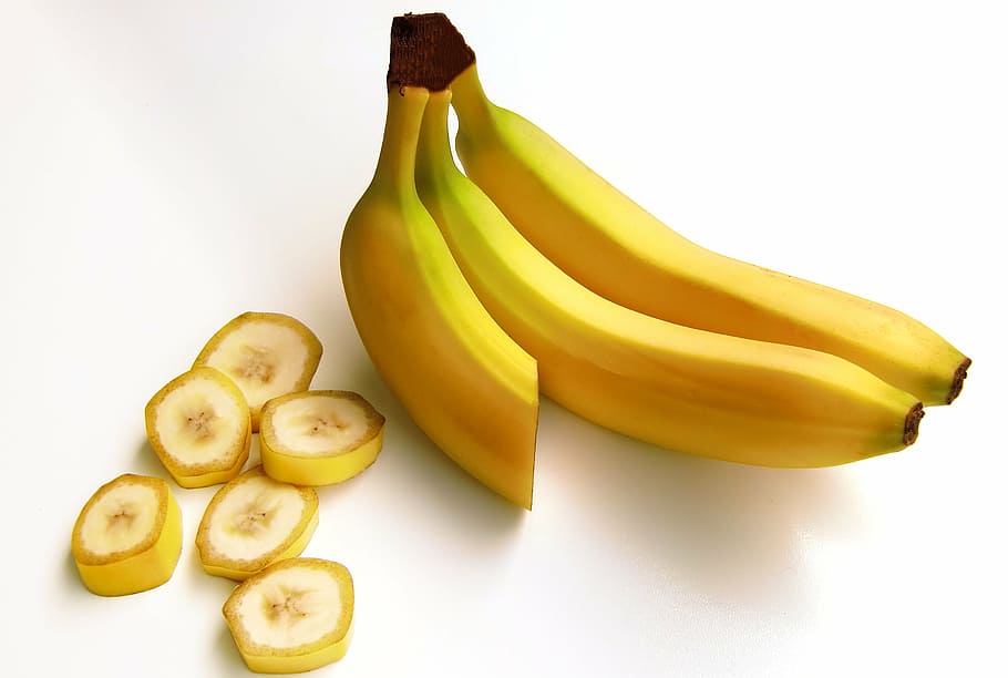 bananas, food, fruit, freshness, yellow, ripe, healthy Eating