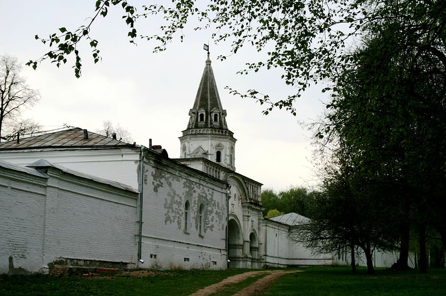 convent, building, architecture, religious, white, russian HD wallpaper