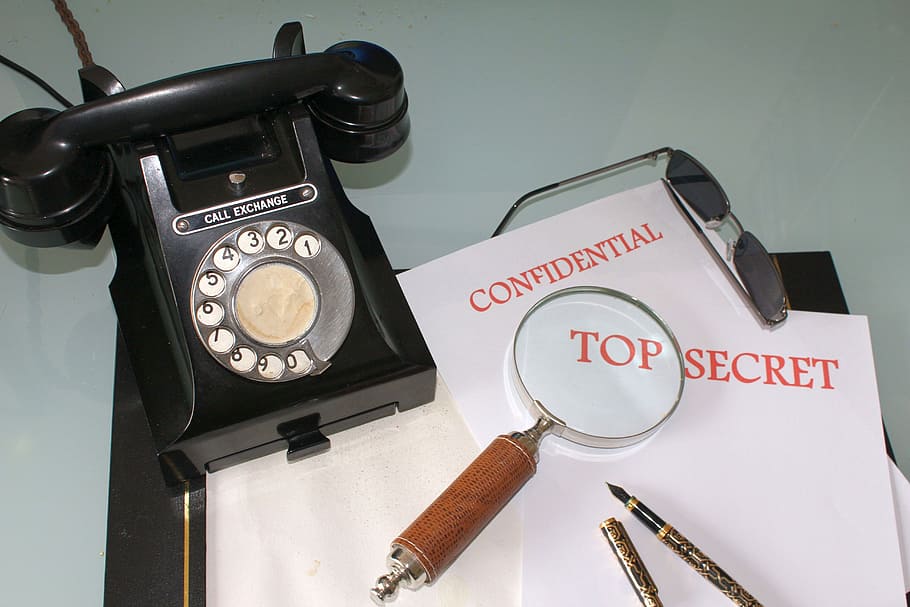 black rotary telephone, communication, espionage, spying, security, HD wallpaper