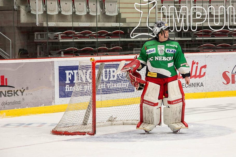 keeper, hockey, ice, full length, sport, one person, standing HD wallpaper