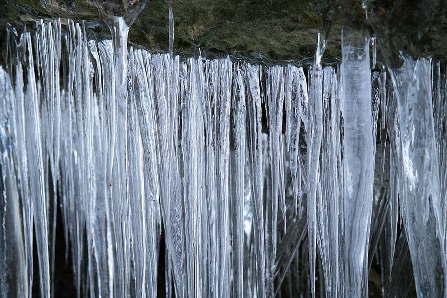 ice, icicle, cold, snow, frozen, stalactites, winter, frost HD wallpaper