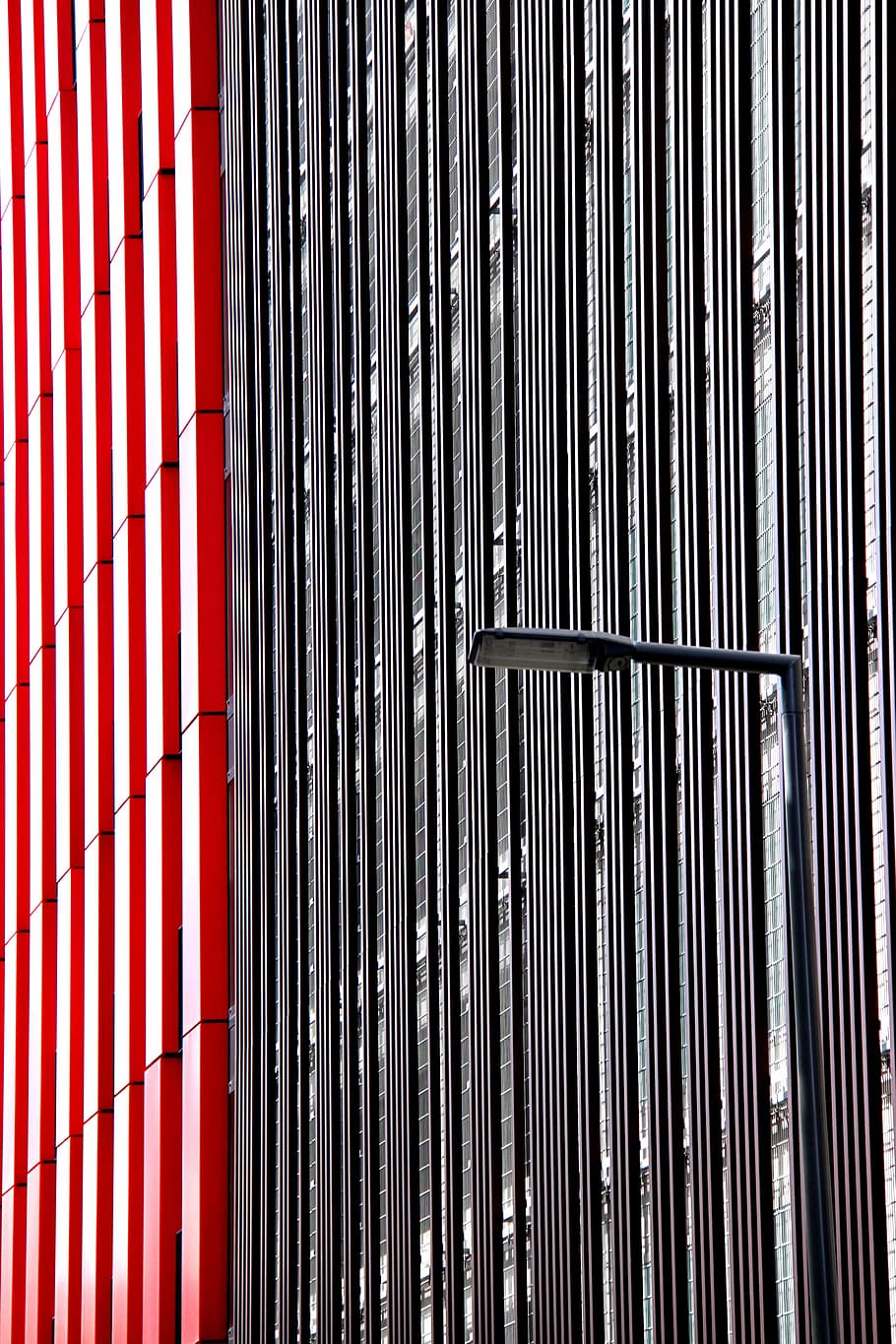 lamp post, lines, rotterdam, pattern, backgrounds, architecture HD wallpaper