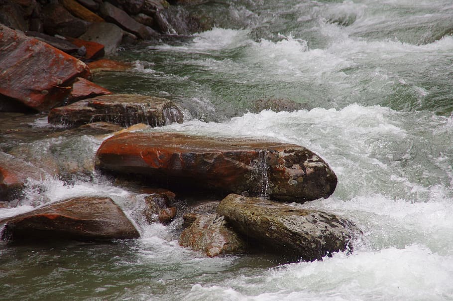 river, rapids, ticino, water, nature, motion, rock, beauty in nature HD wallpaper
