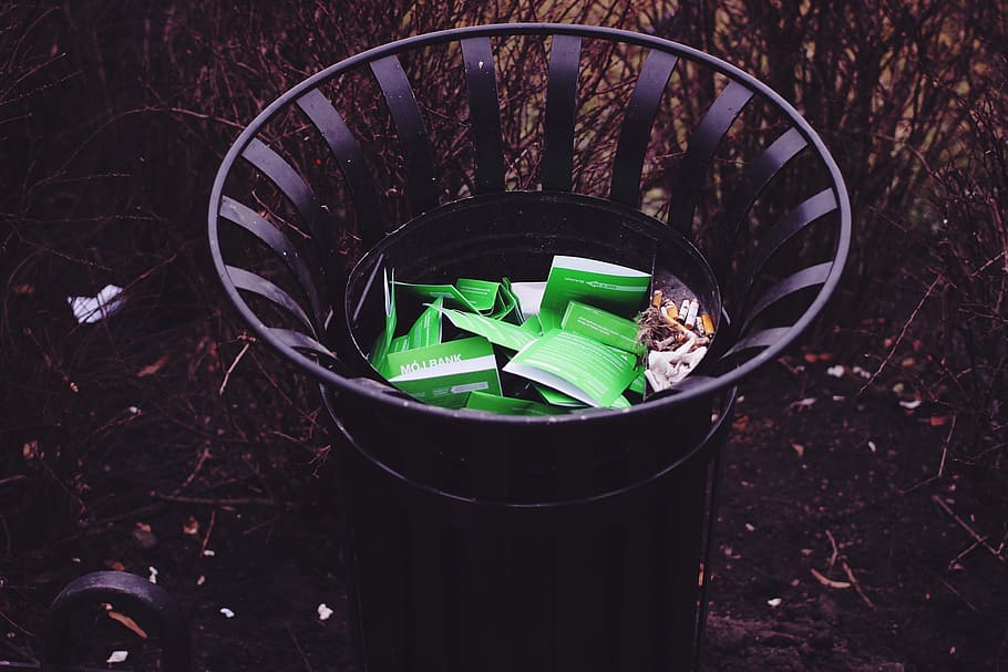 trash, container, waste, garbage, no people, nature, garbage bin