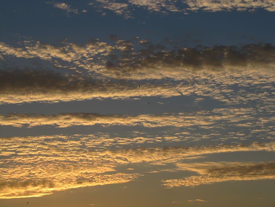 Cloud, Sky, Blue, Clouds, Mood, Yellow, light, nature, lights HD wallpaper