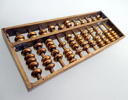gold abacus, count, mathematics, computational aids, calculating machine HD wallpaper
