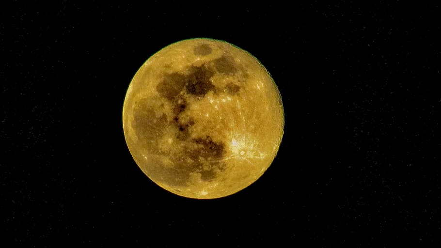 satellite view of full moon, astronomy, dark, space, luna, lunar HD wallpaper