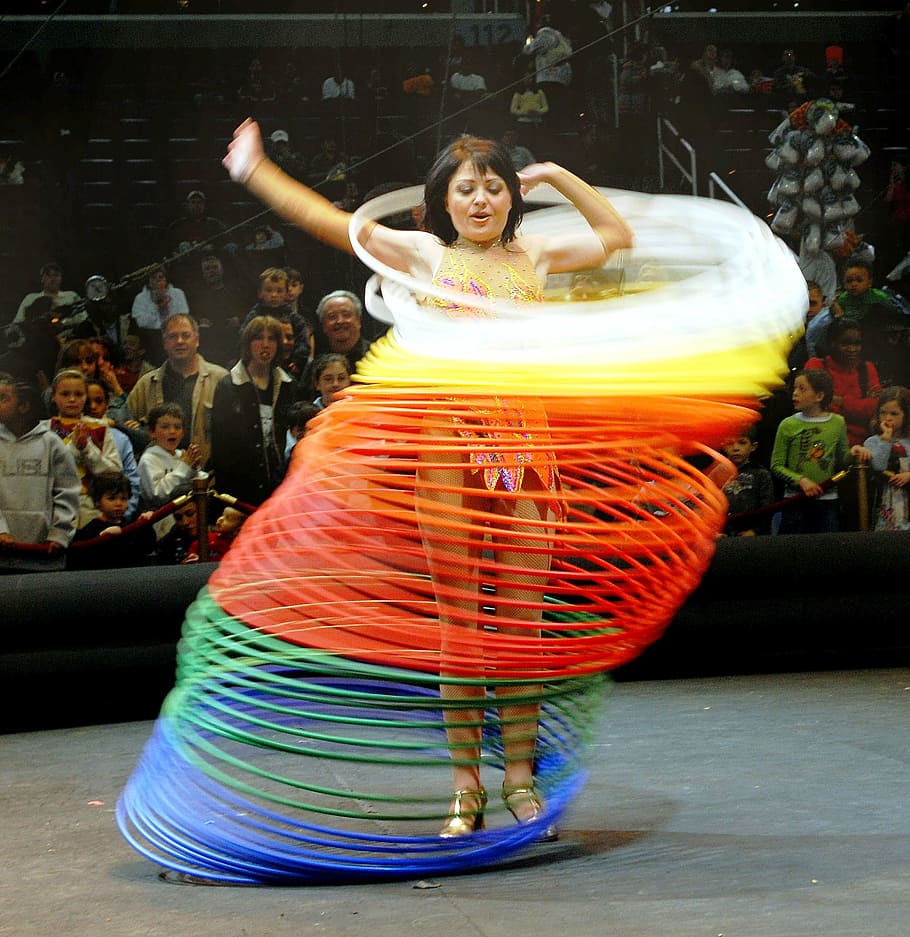 entertainment, performance, hoops, circus, state, fun, audience HD wallpaper