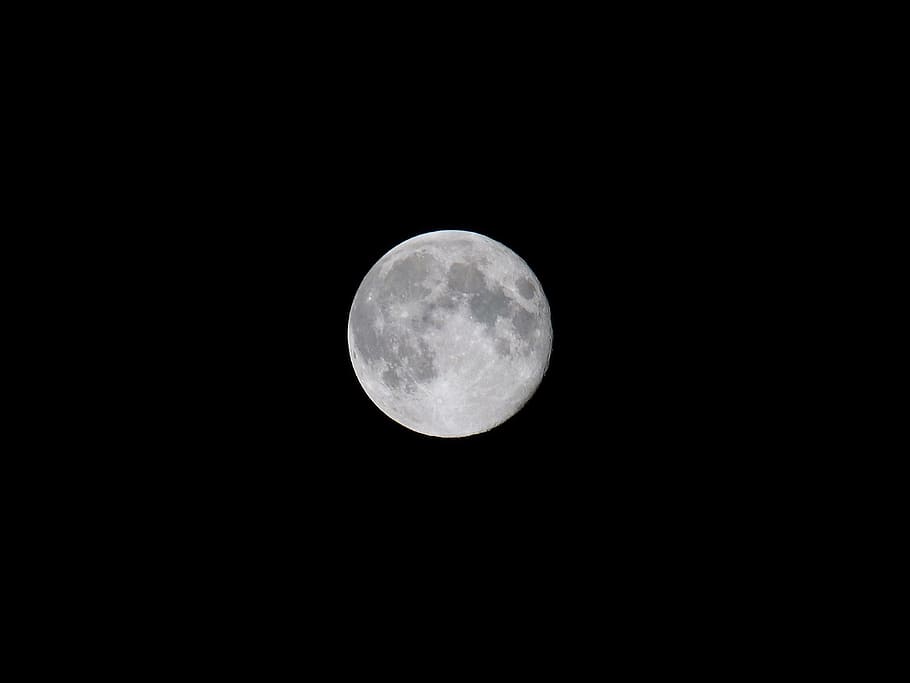 full moon, night, moonlight, space, universe, night sky, dark HD wallpaper