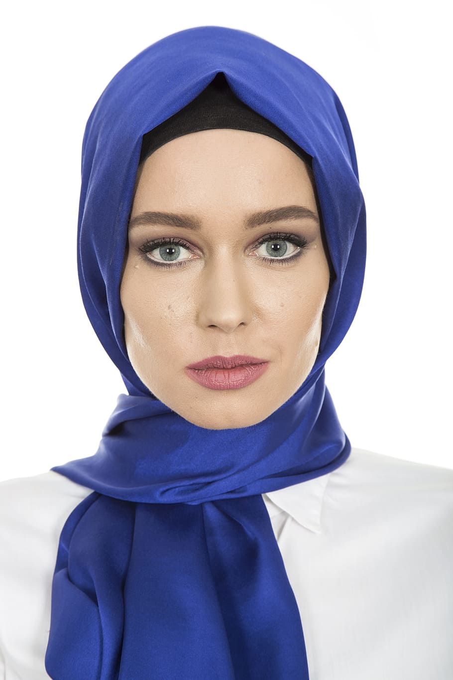 hijab, head cover, hair, scarf, women's, long hair, model, overview