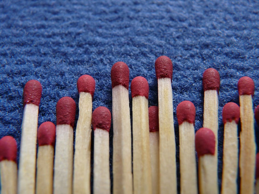 matches, fire, burn, kindle, close, macro, matchstick, red HD wallpaper