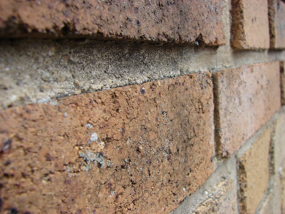 Brick Wall, Bricks, red, materials, building, backgrounds, built structure HD wallpaper