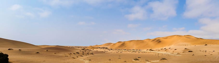 panorama photo of mountain, africa, namibia, landscape, namib desert