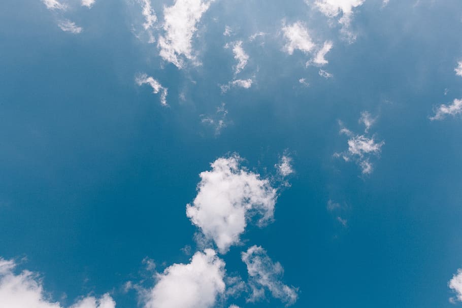 blue, sky, clouds, cloud - sky, environment, cloudscape, backgrounds HD wallpaper